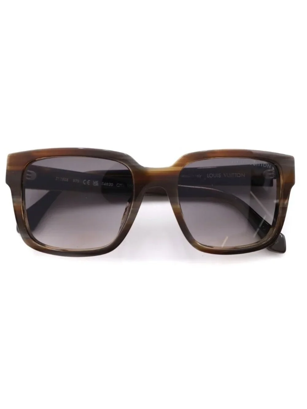 Louis Vuitton LV Glide Square Sunglasses Brown Friends ns bull Silver Eyewear